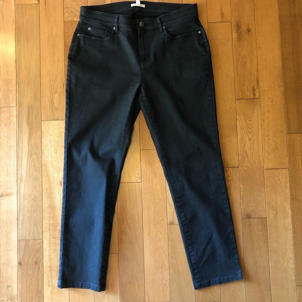 Eileen Fisher Black Stretch Jeans Size 10